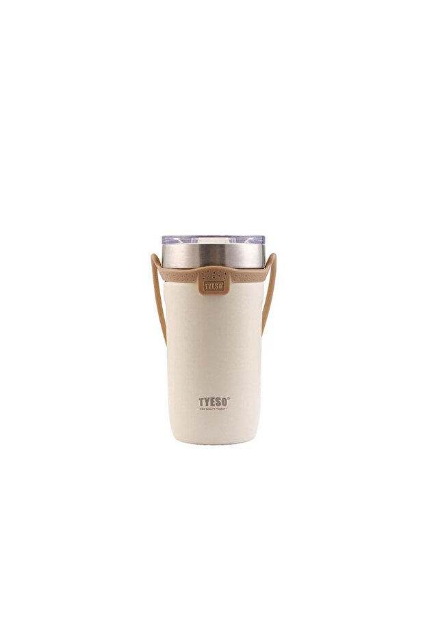 Soulmate Tumbler Vacuum Stainless Steel Silicone Strap 550ml White