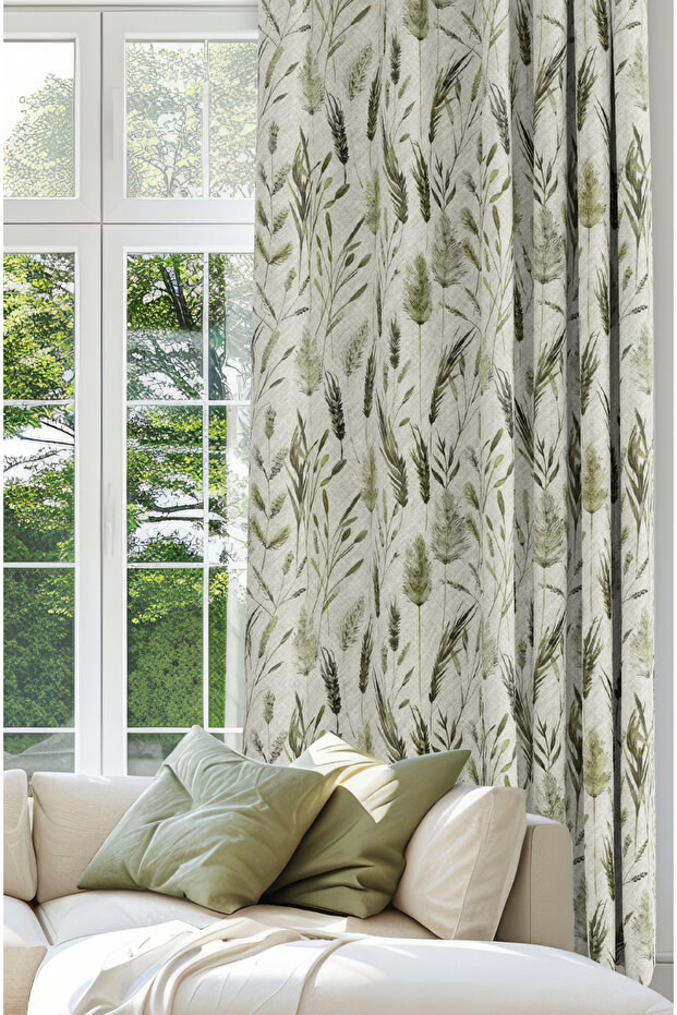 Blackout Light-Proof Background Curtain. Abstract Patterned Background Curtain. Digitally Printed 1St Quality Decorative Curtain.