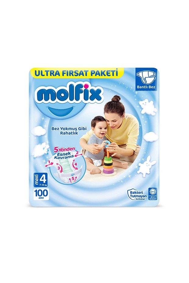 3D Maxi 4 Size Baby Diapers 100Pcs