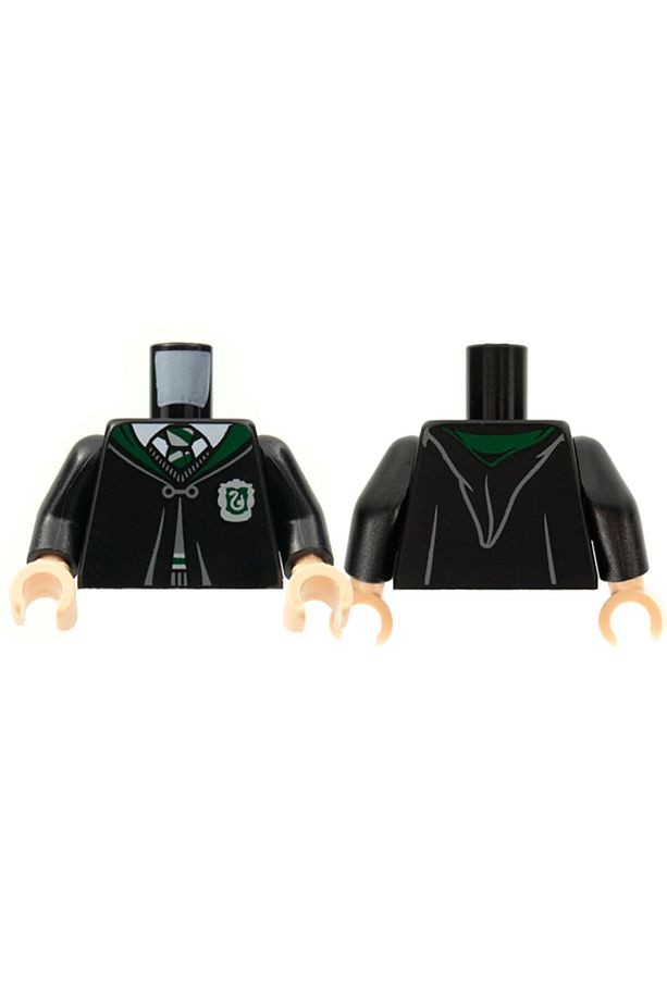 Moc Custom Minifigür Minifigure Gövde Torso Harry Potter Hogwarts Slytherin Ceket Cüppe - 1