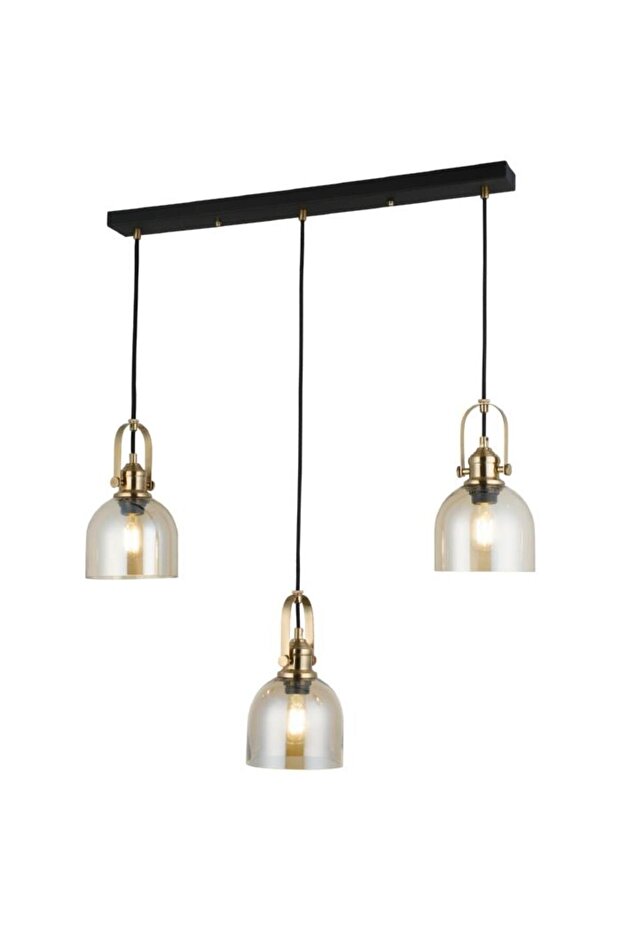 FEDORE ANTİK 3'LÜ SIRALI AVİZE - 1