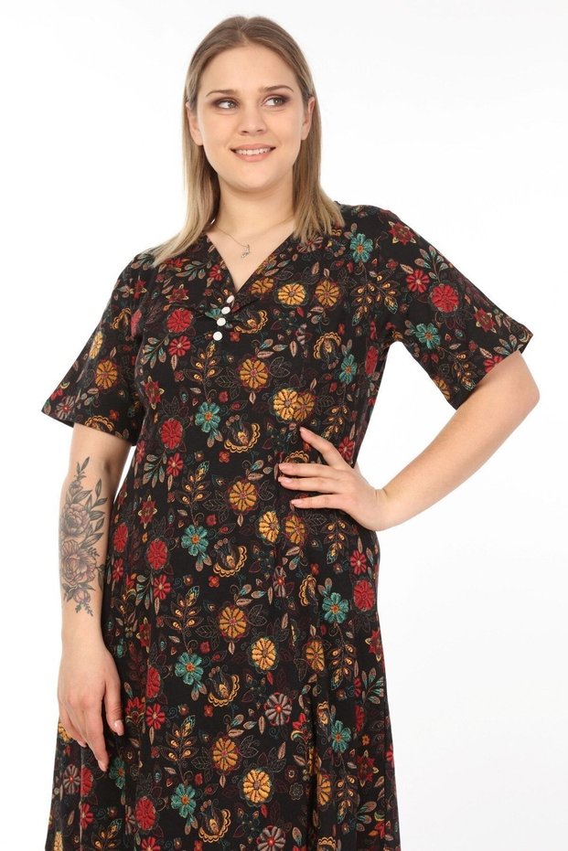 Women's Summer Short Sleeve Midi Dress Likapa