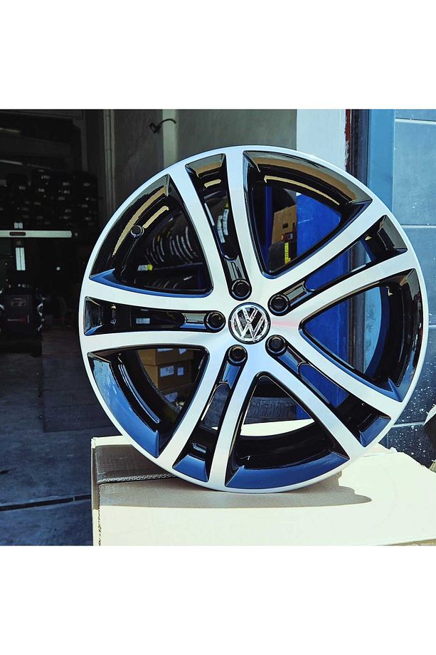 7,5X17 5X112 VOLKSWAGEN SAVANNAH BLACK DİAMOND JANT TAKIMI - 4