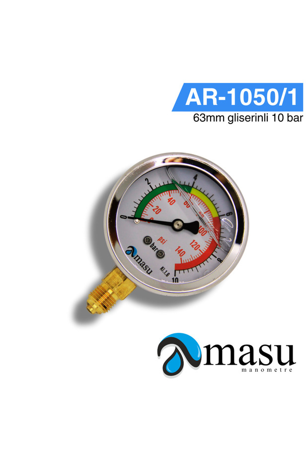 MANOMETRE 63 MM GLİSERİNLİ - 1