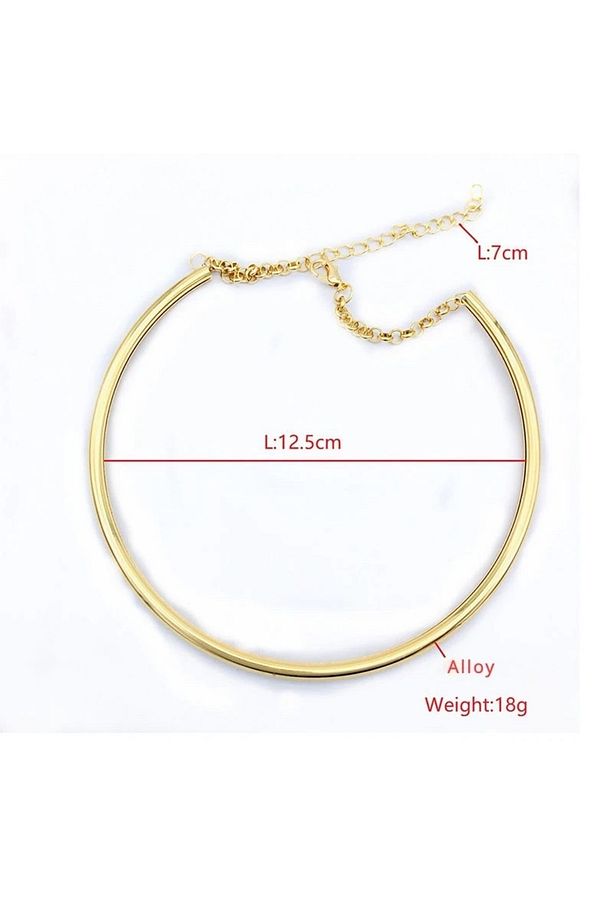 Kadın Gold Renk Choker CD683 - 2