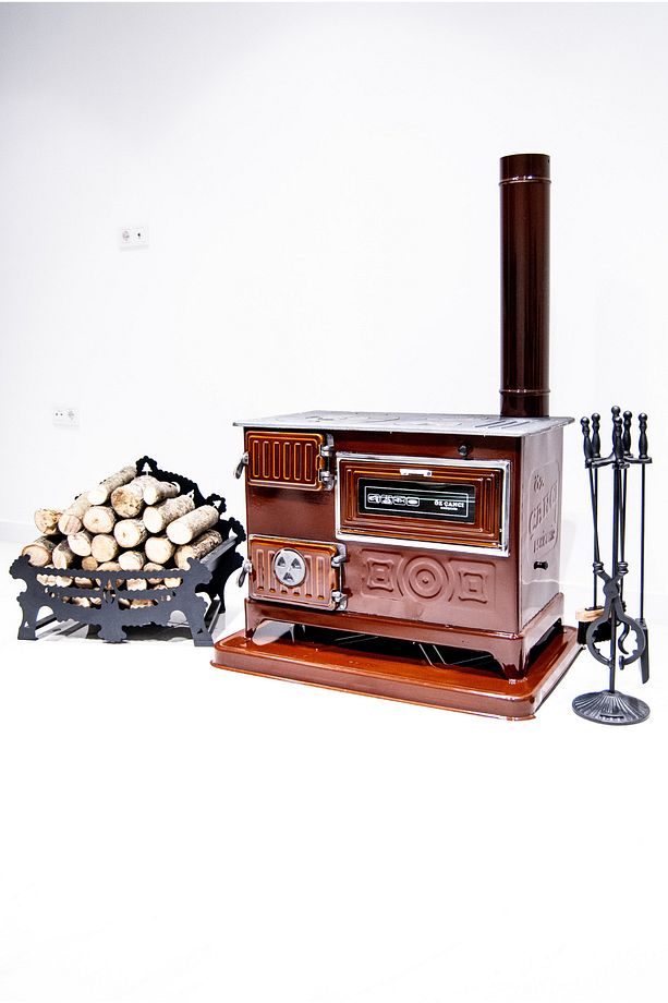 Fırınlı Döküm Derin Ocak Kuzine Soba Kömür Sobası Odun Sobası  (YANMA ODASI DERİN) - 1