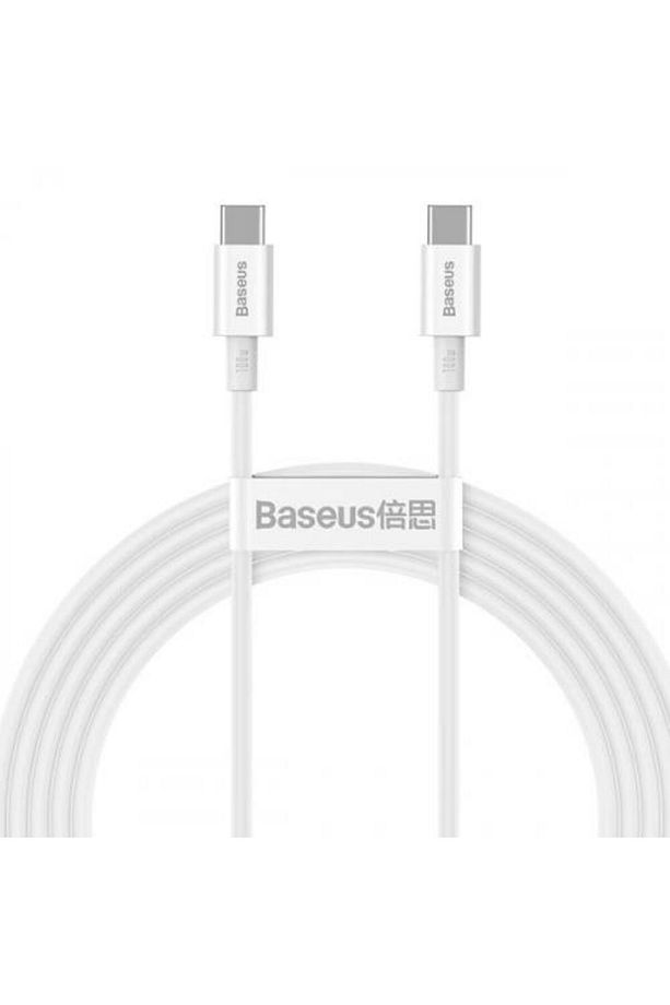 Super Şarj 1mt 100w Type-c To Type-c Şarj Data Kablosu Laptop Notebook Macbook Pro Şarj Kablo - 1