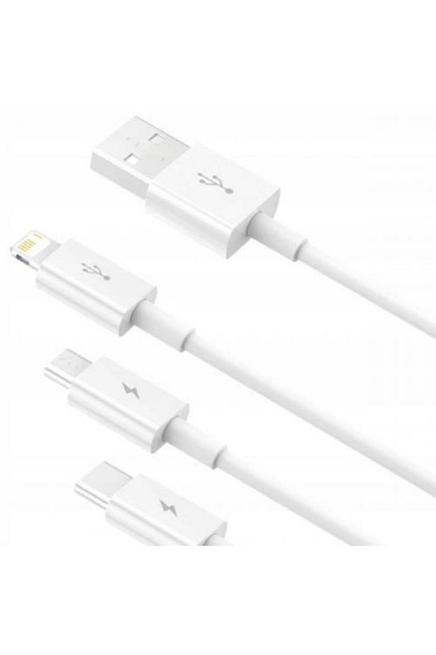 1.5 Metre 3.5amper Yüksek Hızlı 3in1 Type-c, Iphone Lightning Ve Micro Şarj Ve Data Kablosu - 3