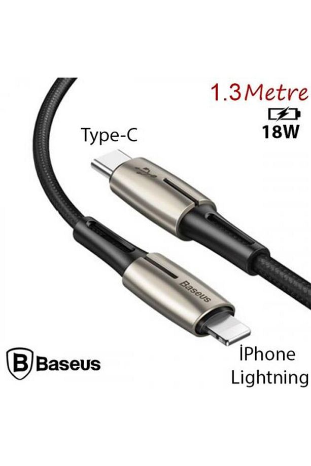 Led Işıklı Super Şarj Örgü Tasarım1.3mt 18w Iphone Şarj Kablo Iphone 11 12 13 14 Pro Max Şarj - 4