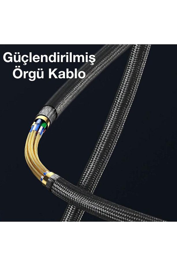 Polham HC Series Led Işıklı 1MT 27W Type-C to iPhone Lightning Süper Hızlı Data ve Şarj Kablosu, Akı - 3
