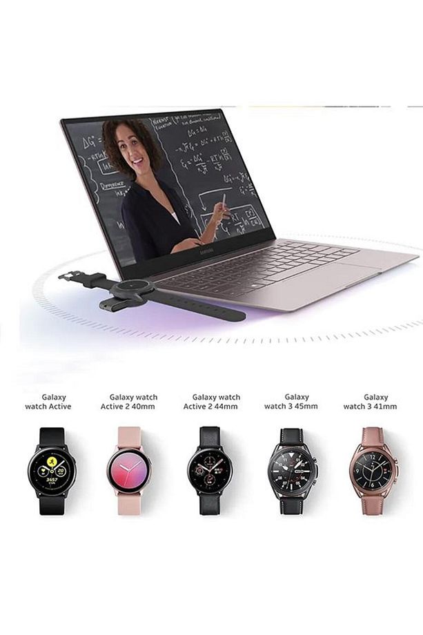 2in1 Usb Ve Type-c Girişli Samsung Watch Şarj Standı Samsung Galaxy Watch 3 4 Şarj Standı - 2