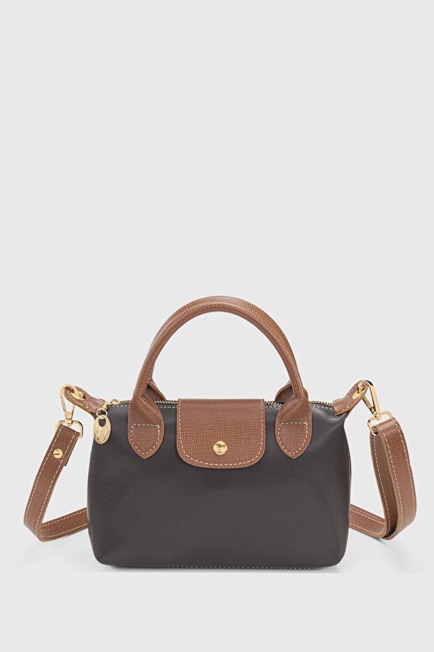 Black Versatile PU Leather Crossbody Bag 255