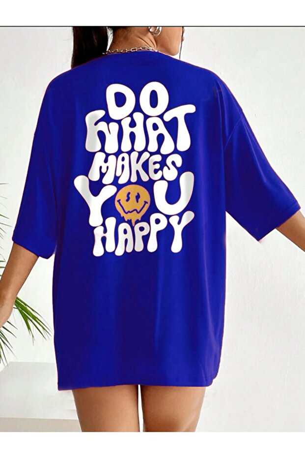 Do What Makes You Happy Printed Women's T-Shirt