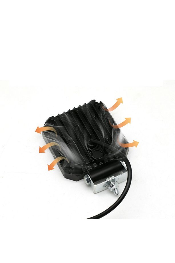 Oto Çalışma Lambası 4 inç 12-24V DRL Sarı 2 Mod Flash Traktör Tır Kamyon Tekne Projektör Sis Farı - 9