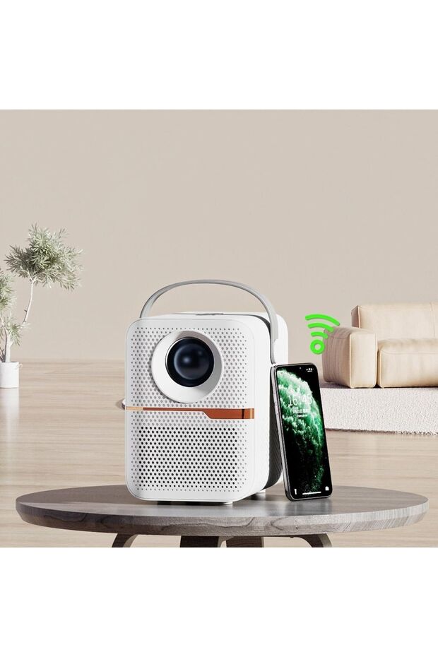 T6 Promax Android Projektör Wifi Bluetooth 240 Inç Ekran Yansıtma Dahili Hoparlör - 3