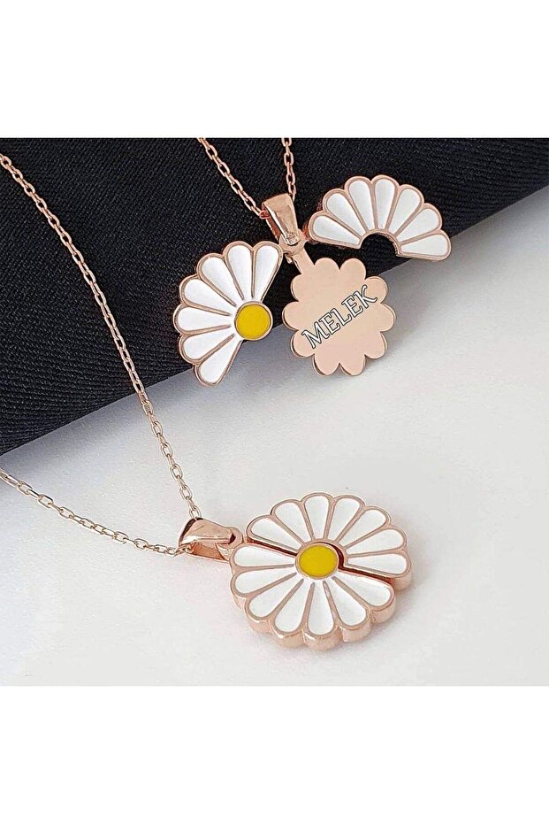 İsimli Papatya Zarif Kolye - 1