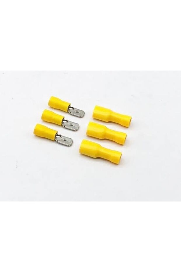 Tam Izoleli Dışı Faston + Erkek Terminal Pabuç 4-6 Mm2 Kabloya Göre (40 Adet) - 1