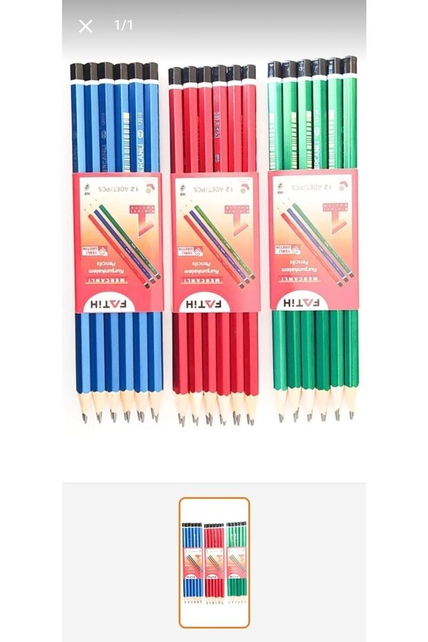 Fatih Coral Pencil 12*3=36 Pieces