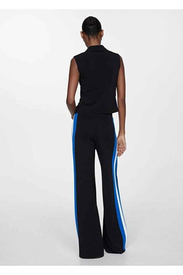 Pamuklu Keten Triko Pantolon - 4