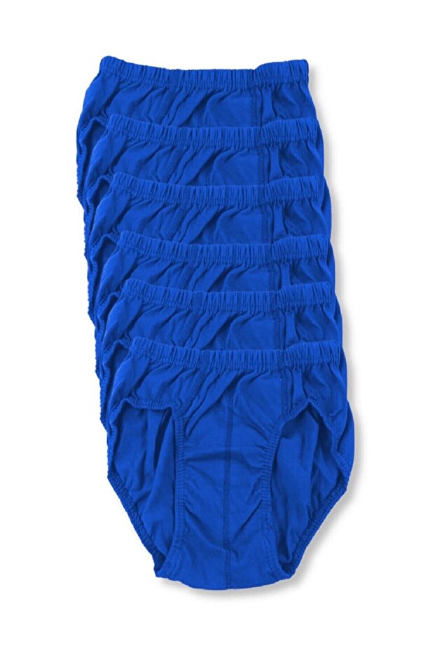 6 Pieces Blue Color Children's Slip Panties