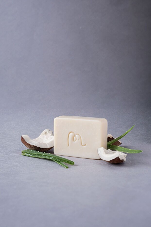 - Coconut & Aloe Vera Exfoliating Soap, Facial Cleansing Soap 100 gr