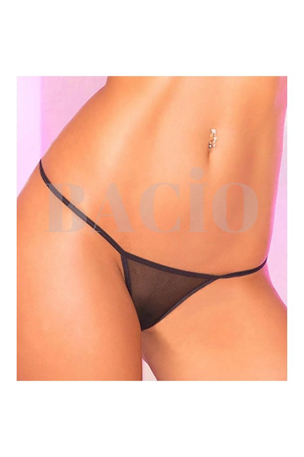 Kadın Transparan Tül String - Tanga - 3