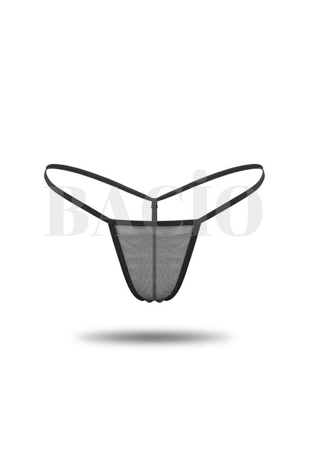 Kadın Transparan Tül String - Tanga - 1