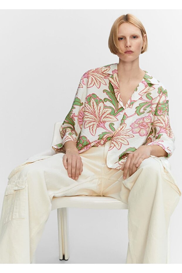 Baskılı dokuma gömlek - 6