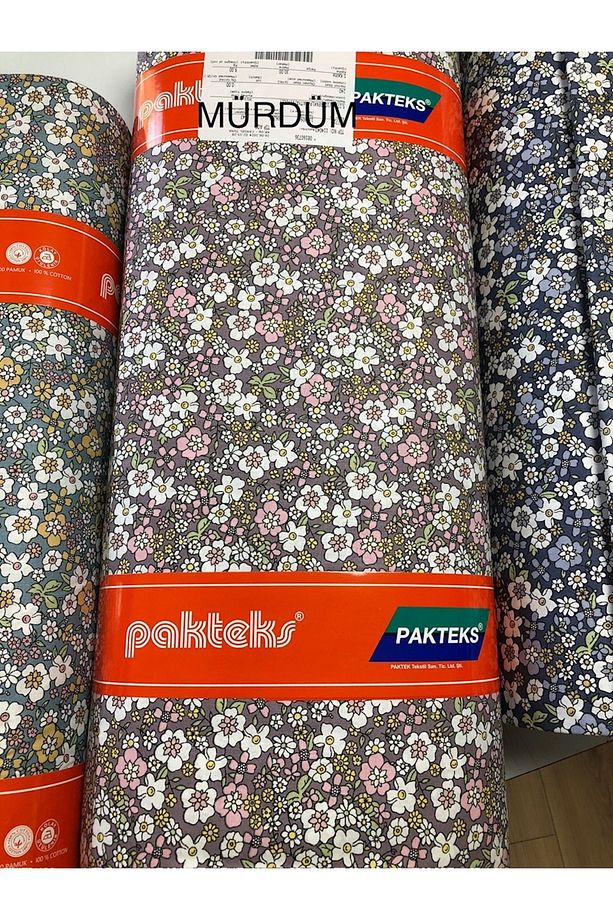 Kumaş, Poplin Kumaş, Renkli Papatyalar, %100 Pamuk, Metre Satışı - 1