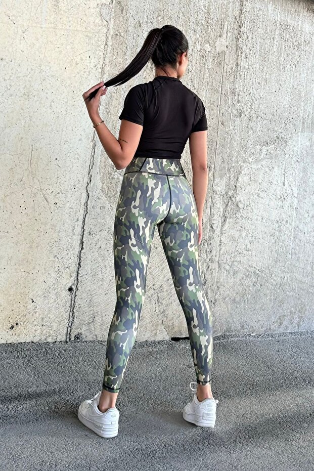 Zelene maskirne helanke - 2