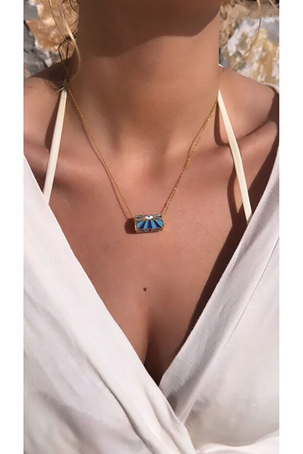 Steel Eye Evil Eye Necklace