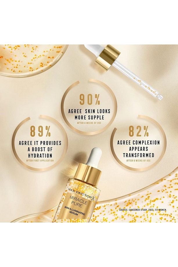 Miracle Pure Vitamin C+B3 Cilt Aydınlatıcı Altın Serum, 30ml, 98.0 gram - 7