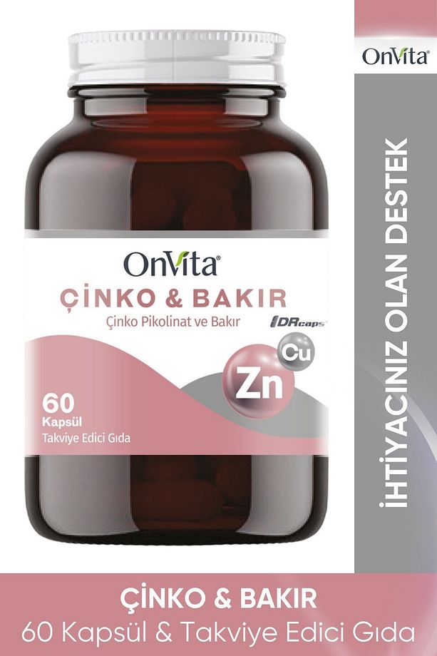 Çinko Ve Bakır, 60 Kapsül, Zn-cu, Çinko Pikolinat Ve Bakır - 1