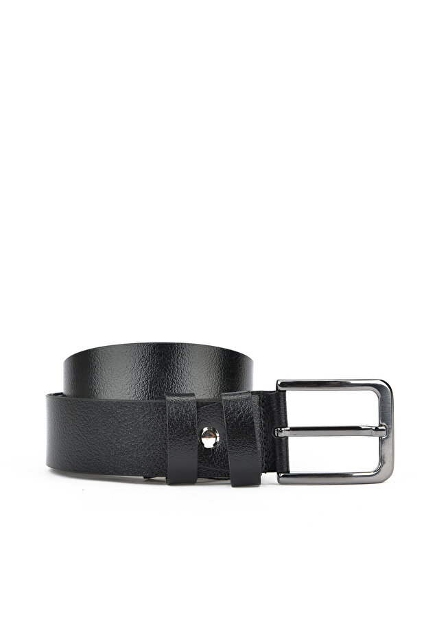 , Genuine Leather 4 cm Men's Belt 143980 Z203 Black