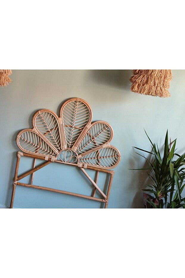 Tek kişilik bambu yatak başlığı - 4