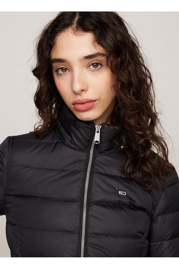 Siyah Kadın Şişme Mont TJW BASIC HOODED DOWN JACKET EXT - 3