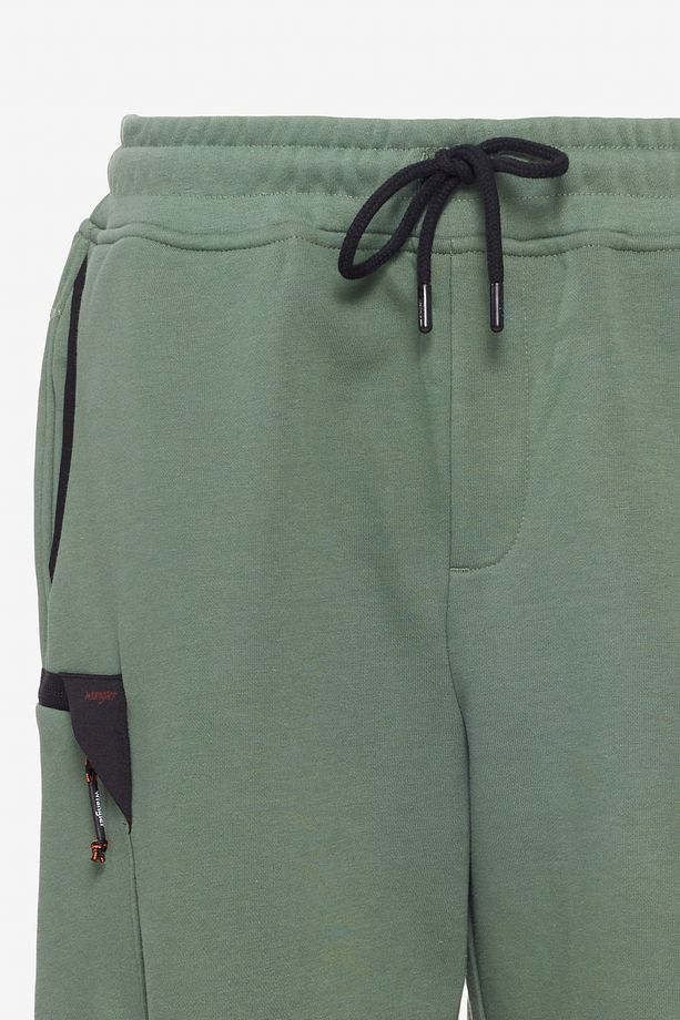 Regular Fit Normal Kesim Normal Bel Yeşil Sweat Şort - 8