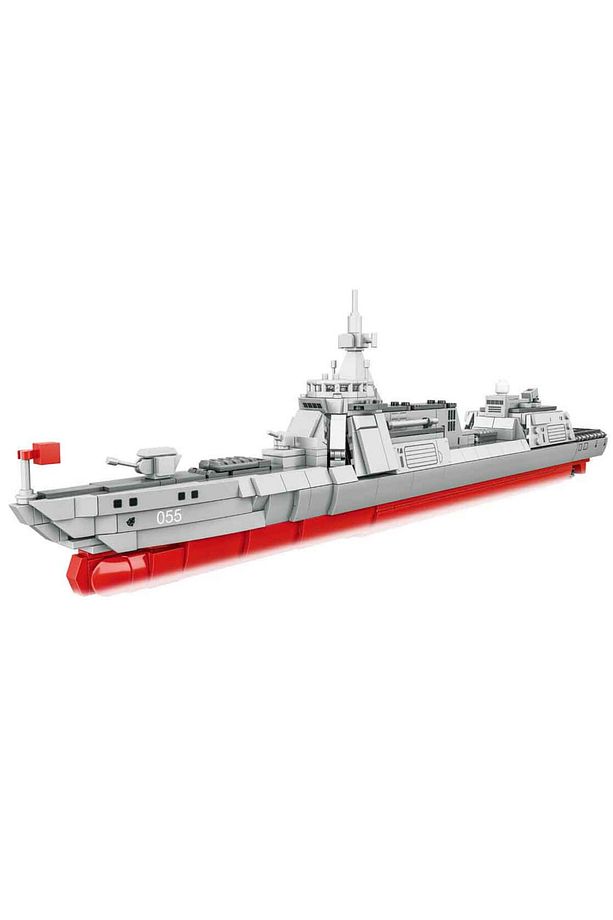 831 Parça Destroyer Savaş Gemisi Blok Yapı Seti - 2