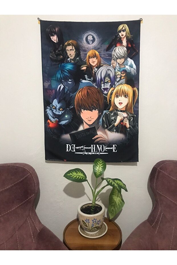 سجادة حائط بتصميم منقوش بتصميم Anime Death Note