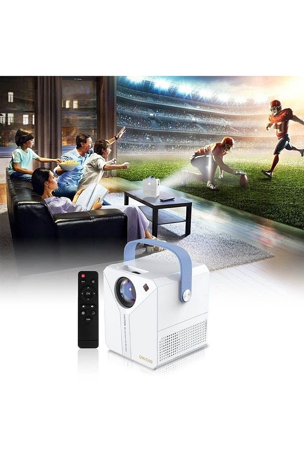 ANDROİD 4K ULTRA HD WİFİ PROJEKSİYON CİHAZI USB HDMİ TF CARD GİRİŞLİ DAHİLİ HOPARLÖR EKRAN YANSITMA - 7