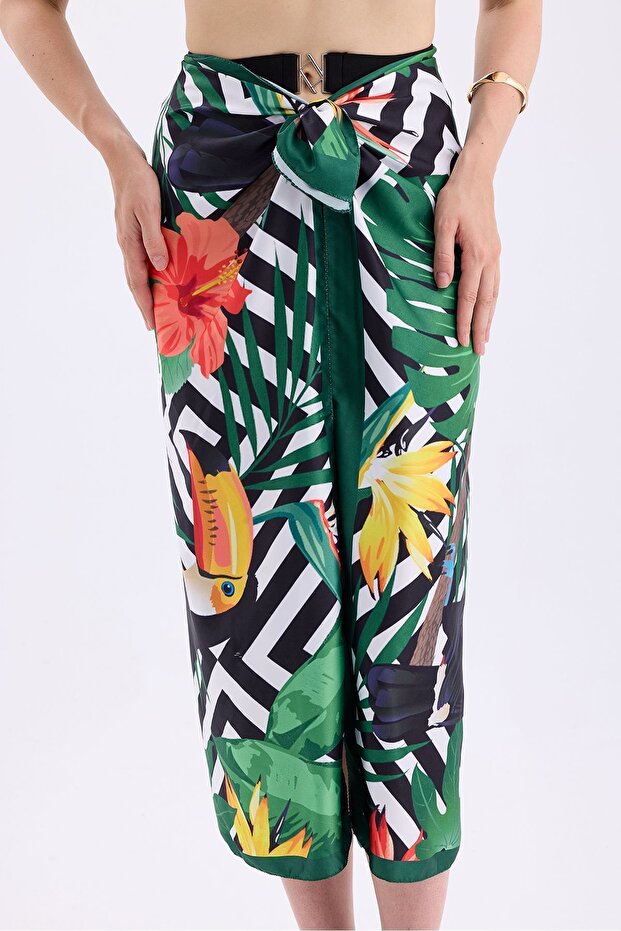 Women's Beachwear Modest Pareo Long, Non-See-Through, Shiny, Soft Fabric (150CM * 95CM)
