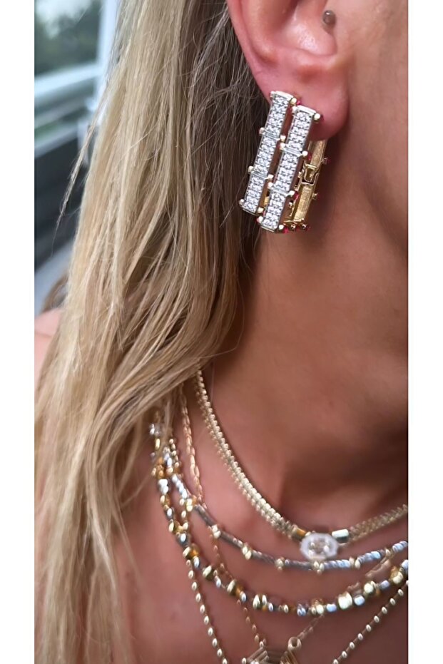 Çelik Leyla Küpe - 3