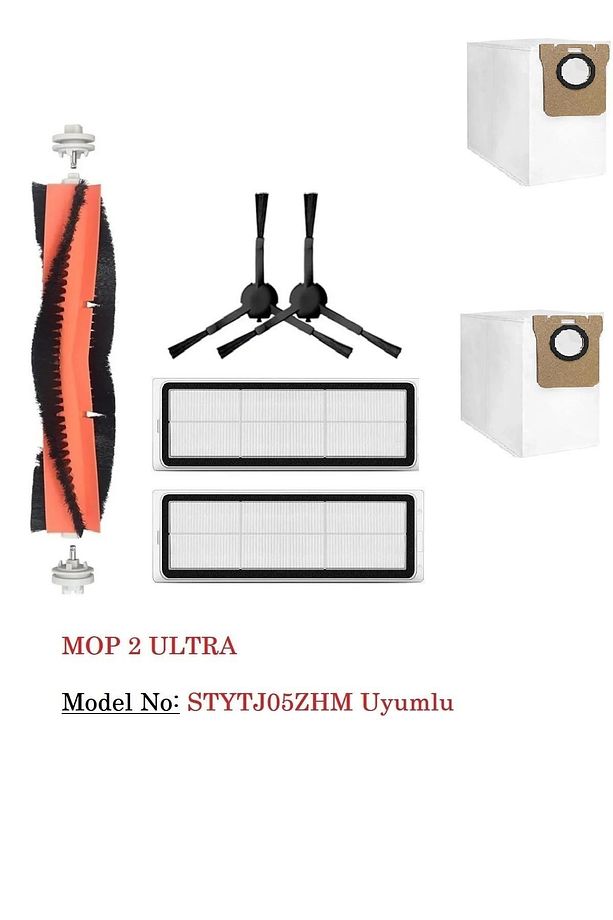 Xiaomi Mi Robot Vacuum Mop 2 Ultra STYTJ05ZHM uyumlu Çöp Torbası fırça filtre - 1