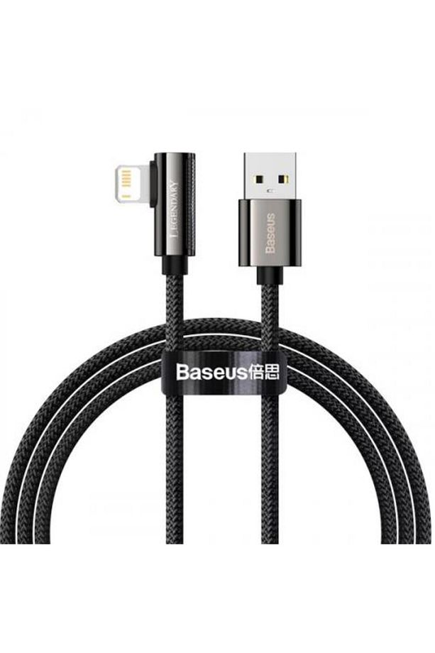 2 Metre 2.4a Ultra Hızlı L Tipi Usb To Iphone Lightning Şarj Ve Data Kablosu, Led Işıklı Kabl - 1