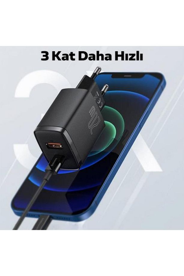 Super Hızlı 20w Usb Type-c Girişli Şarj Başlığı Qc3.0 Iphone 11 12 13 14 Pro Max Şarj Başlı - 2