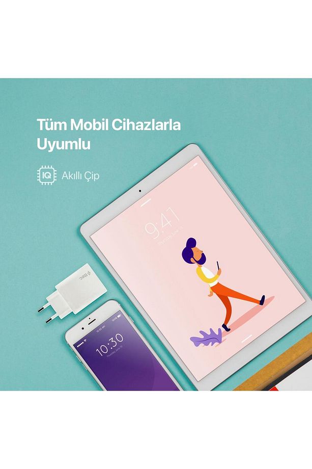 40w Süper Hızlı 2x Pd Type C Girişli Şarj Adaptörü, Iphone, Samsung, Oppo, Xiaomi Şarj Adaptörü - 3