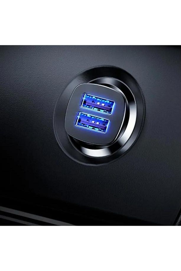 Süper Hızlı 30W 2 USB Girişli Araç Şarj Başlığı, Tüm Çakmaklık Girişlerine Uyumlu Araç Şarjı - 4