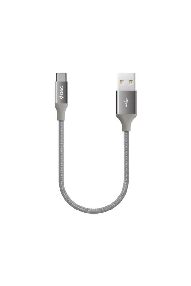 30cm Süper Hızlı Type C Şarj Ve Data Kablosu, Örgü Kopmaz Halat Type C Kablo, Powerbank Şarj Ka - 1
