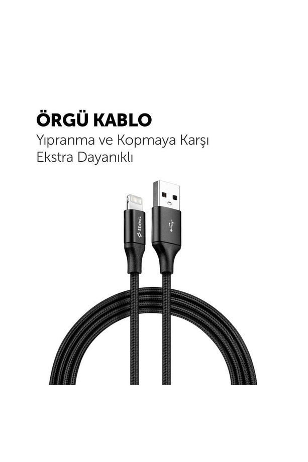 Super Şarj Örgü Tasarım 2mt Iphone Şarj Kablo Iphone 11 12 13 14 Pro Max Şarj Kablosu 480mbps - 4