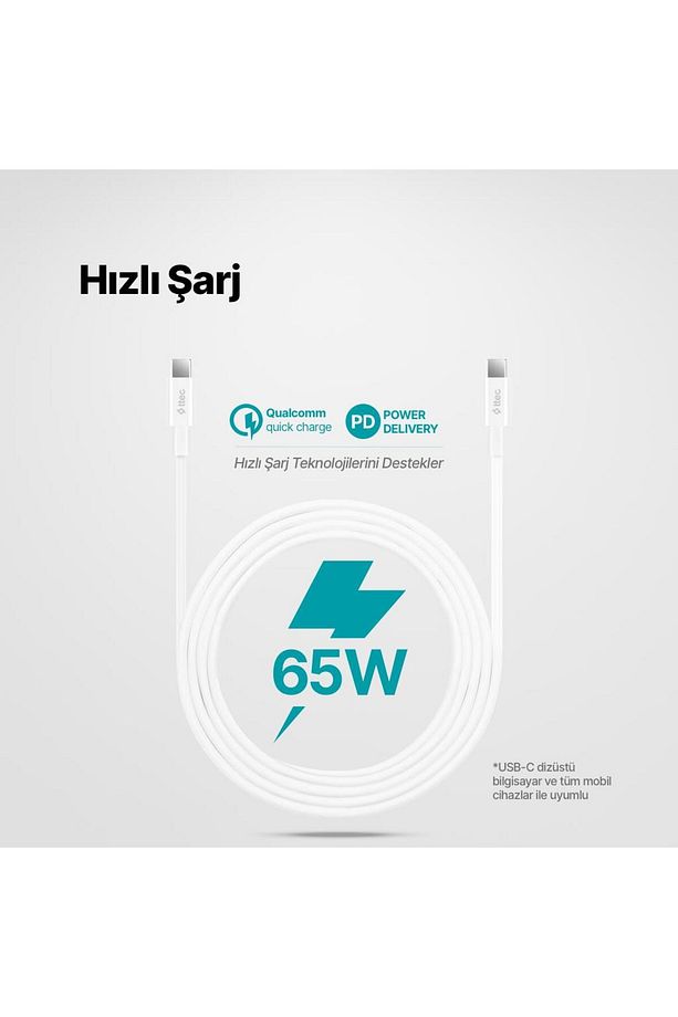 Super Şarj Pd/qc 65w 2mt Type C Şarj Kablosu Samsung Huawei Iphone 15 15 Pro Max Şarj Kablo 480 - 1
